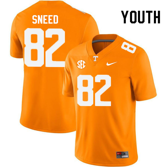 Youth #82 Dayton Sneed Tennessee Volunteers College Football Jerseys Stitched Sale-Orange